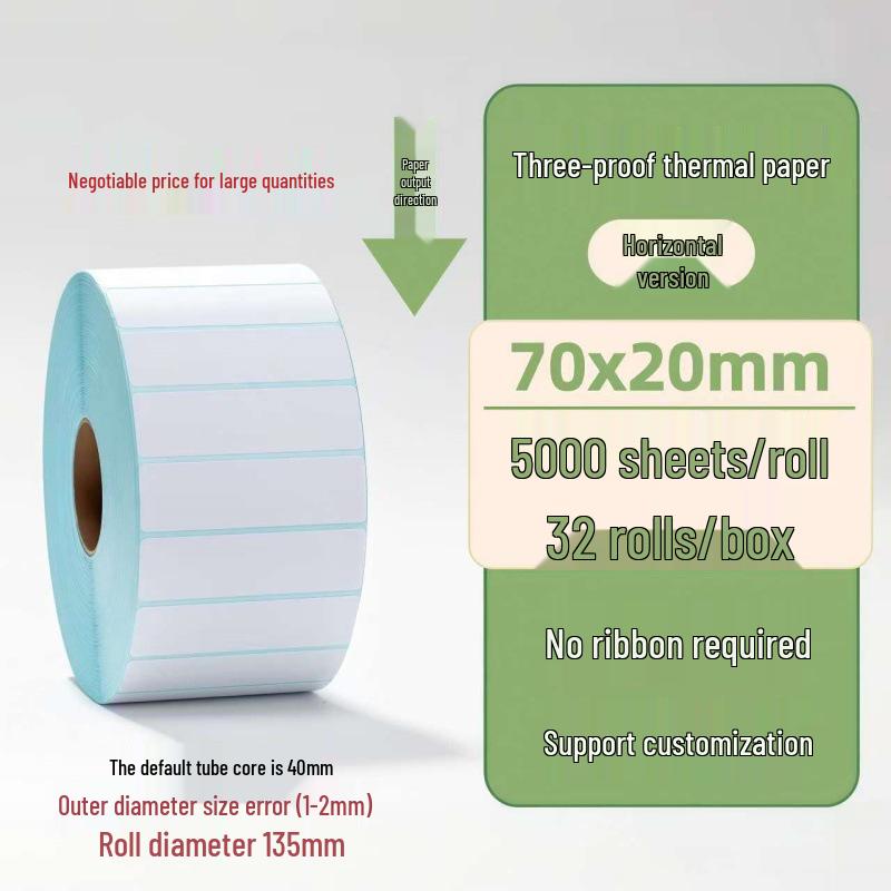 Samoprzylepne etykiety termiczne na kody kreskowe 100×150 mm - Trwałe i wodoodporne do logistyki