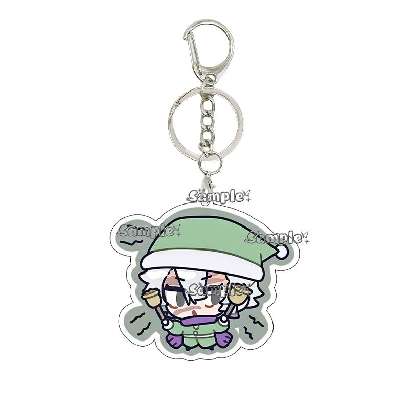 Double-sided Printing Anime Kochou Shinobu Tomioka Giyuu Tanjiro Kamado Nezuko Keychain Acrylic Pendant Charm Fans Gifts Jewelry
