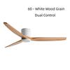 42-60" Modern Whisper-Quiet Villa Hotel Decoration Fan Commercial Ceiling Fan Style Solid Wood Blades Electric Fan