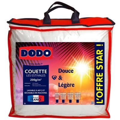 Lightweight Quilt 100% Recycled Polyester Fiber CIRCUL'AIR® Dodo - 220 X 240 Cm for Double Bed