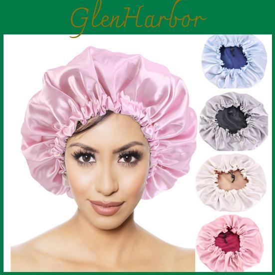 Multifunctional Practical Hat Salon Shower Bonnet Chic Elegant Solid Color For Beauty