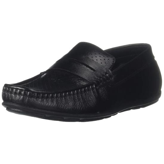 Liberty Fortune RLE-102 Slip-on Loafers for menn med TPR-såle | Yttersåle i mykt lær | Polstret innersåle i skum | Komfortabelt og dempet fotseng