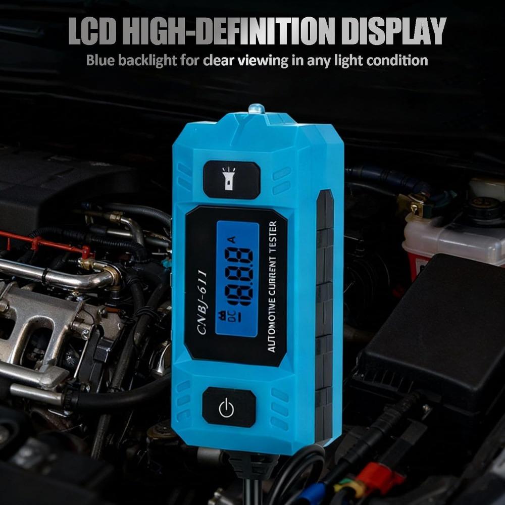 Car Fuse Tester, 0.01A to 19.99A Measurement Range, Automotive Current Tester with Backlit Display High Precision