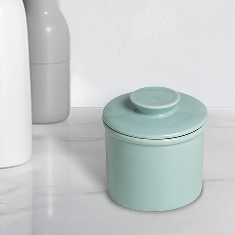 Máslenka s víčkem Moderní kulatá keramická máslenka na máslo Šířitelná porcelánová nádoba na máslo Kontejner na skladování sýra