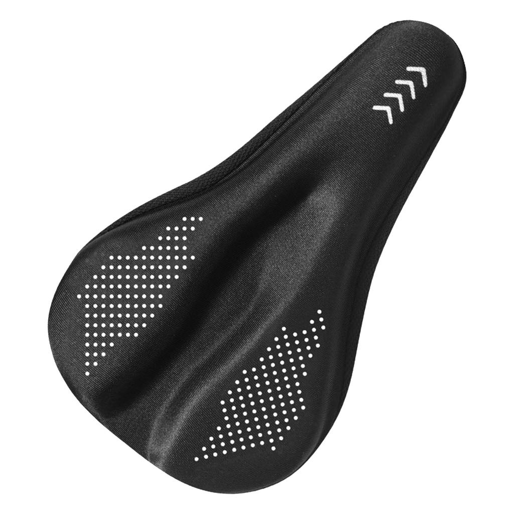 Bike Saddle Cover Silicone Padded Waterproof Bike Seat Cover Improved Comfort Breathable Anti-Slip Bicycles Seat Cushion
