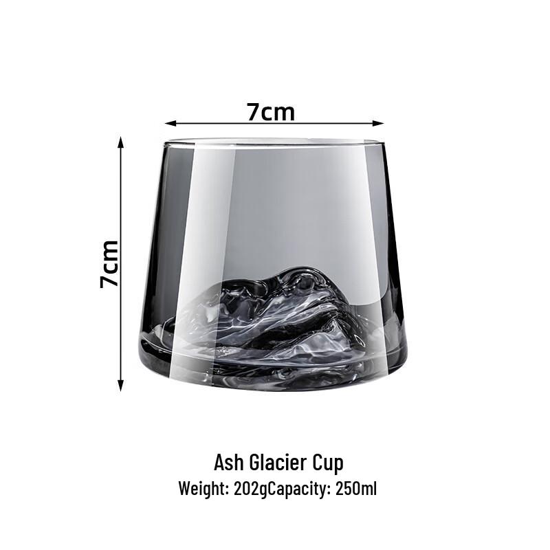 Japanese Mount Fuji Iceberg Glass Cups