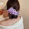 Colorful Flower Hairpin Acrylic Ponytail Holder Fashion Hanfu Hair Clip  Party