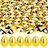 Gold Glitter Plastic Easter Eggs, 36pcs Refillable 2.36×1.57 Inch Decorations for Holidays & Indoor/Outdoor Events