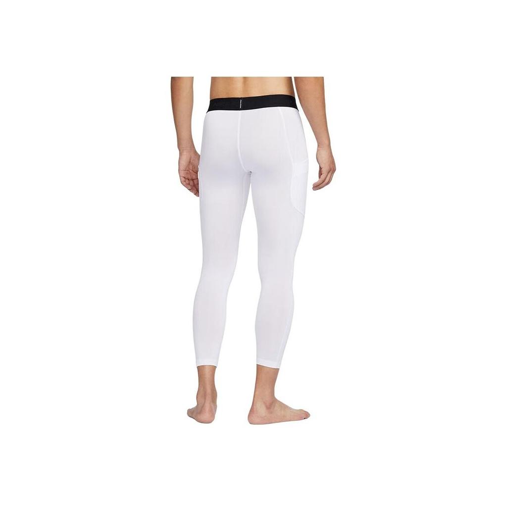 Nike Solid Color Casual Training Fitness Mid Waist Sports Pants Men Pants White FB7953-100