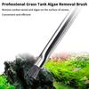 1Pcs Fish Tanks And Aquariums Tool Algae Brush Cleaning Brush Stainless Steel Water Plant Ada Quality Algae Remover Cleaner