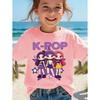 Kpop Children's T Shirt Cartoon Graphic Short Sleeve Summer Comfortable Top Funny Gift for Fans Harajuku T-Shirts Girls Clothes