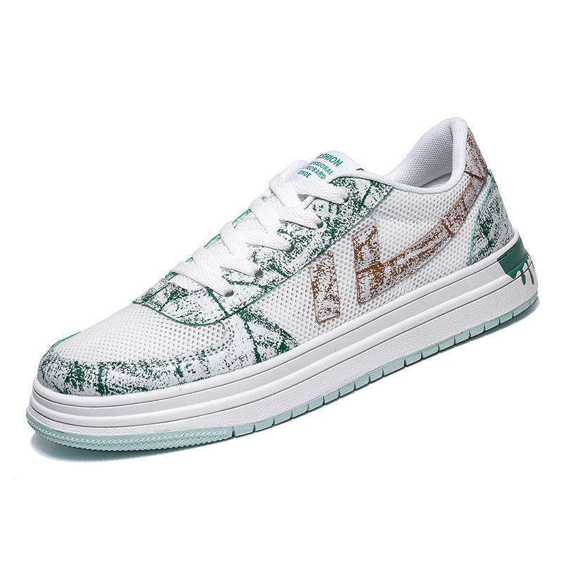 

Мужская белая спортивная обувь с принтом, женская уличная обувь унисекс, кроссовки для бега, обувь для студентов, большие размеры, парная обувь EU: 47