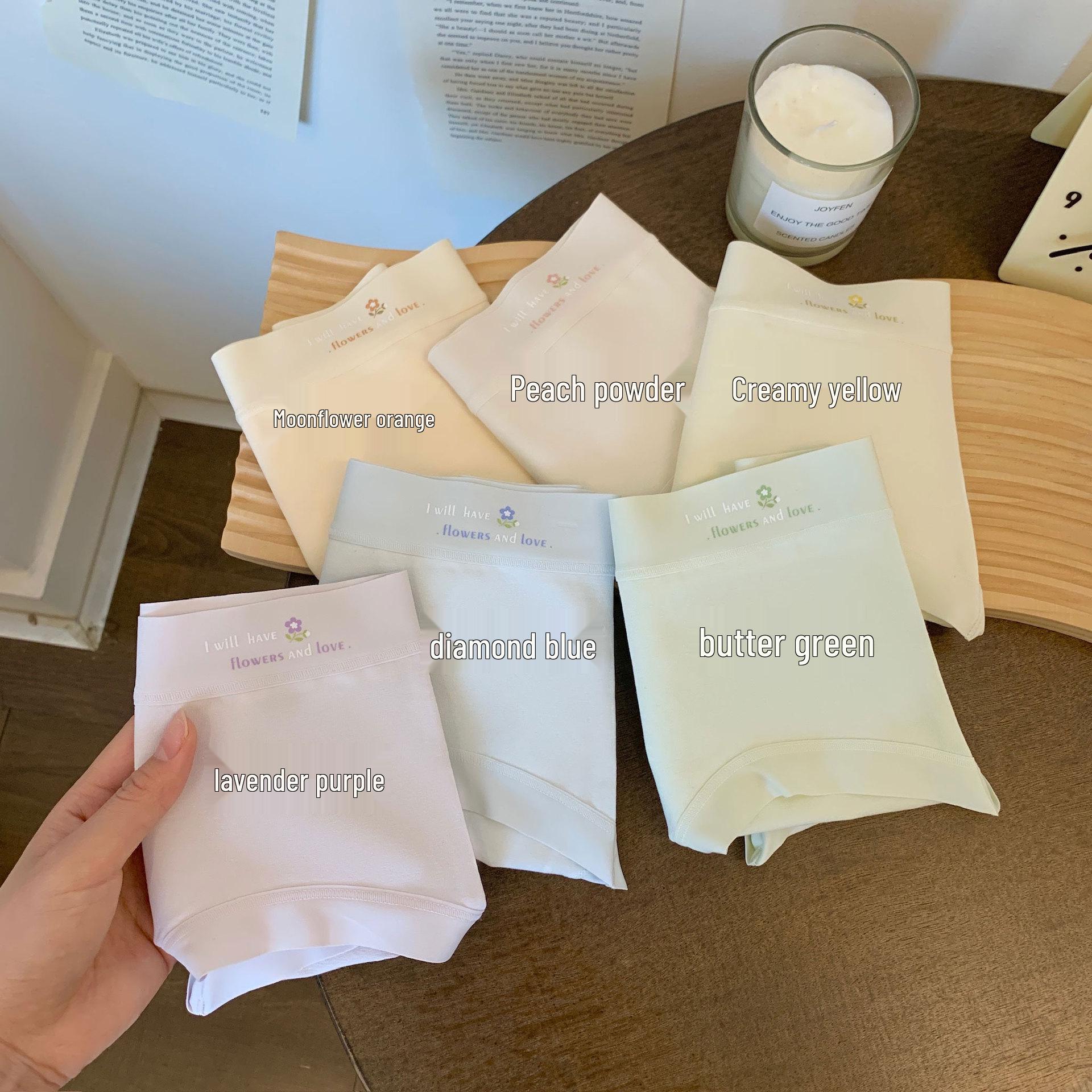 

Женское хлопковое нижнее белье средней посадки с антибактериальной ластовицей из шелка тутового шелкопряда 10А XL фиолетовый