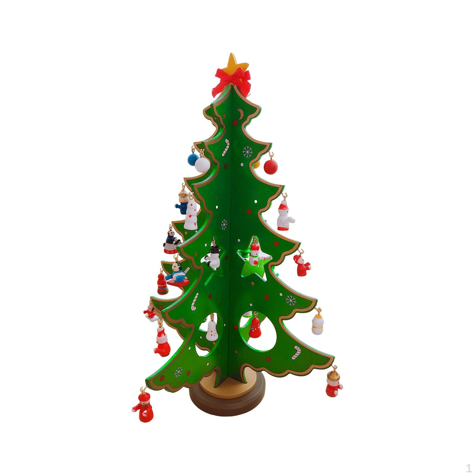 

Christmas Tree Table Decor Gift for Home Ornaments DIY Year Celebration зелёный