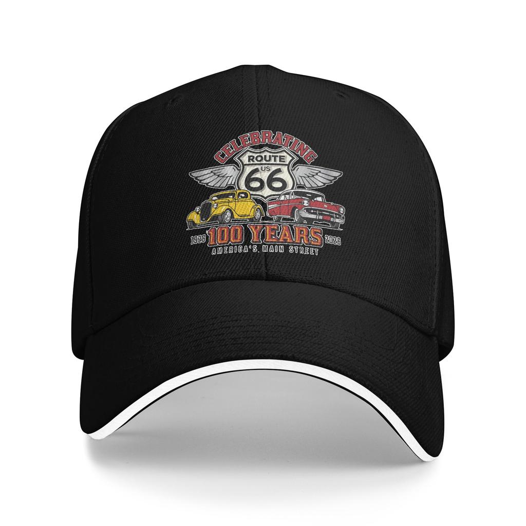 Personalized Americas Highway Route 66 Baseball Cap Hip Hop WoUnisex Unisexs Adjustable  Dad Hat Summer Snapback Caps
