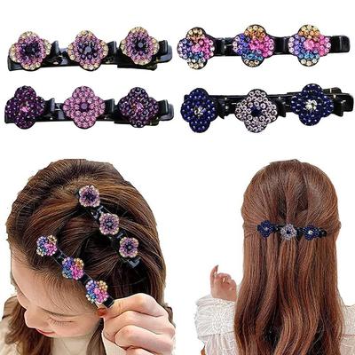 Yan Patlama Tokalarım Güzel Taklidi Klip Reçine Şekillendirici Tokalar Glitter Kristal Zarif Moda Işıltılı Kadın Headdress