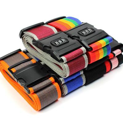 Single Word Combo Lock Luggage Strap & Suitcase Packing Belt