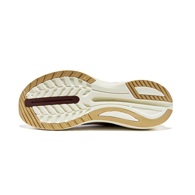 Saucony Shift Flow Lingxun Shock Absorbers Slip Resistant Abrasion Resistant Low top Running Shoes Unisex Beige Khaki Saucony S28223-2