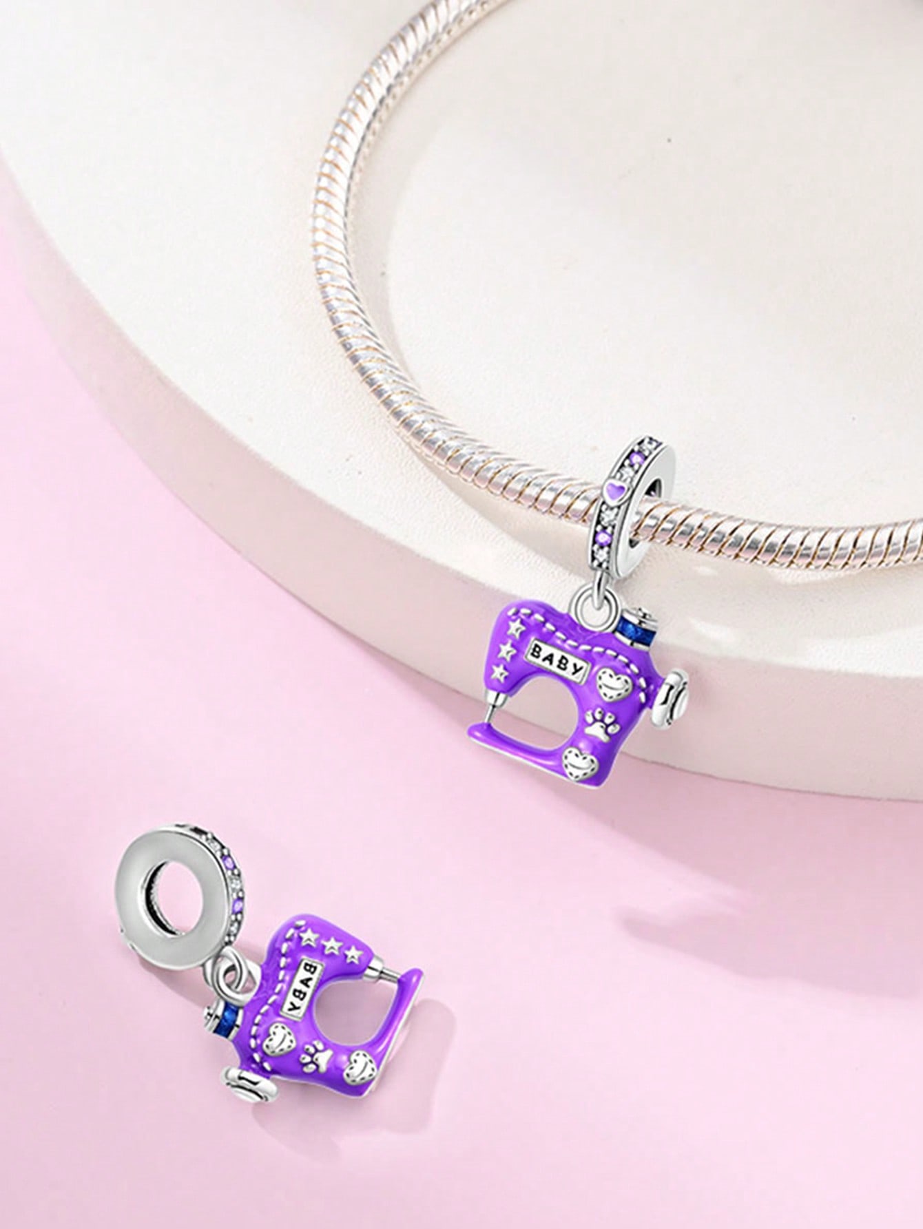 

Charm Bead Charms Plata Sewing machine Coffee machine Bead Charms Charm copper Plated Compatible With Charm Bead Charms Authentic Bracelets for Jewell
