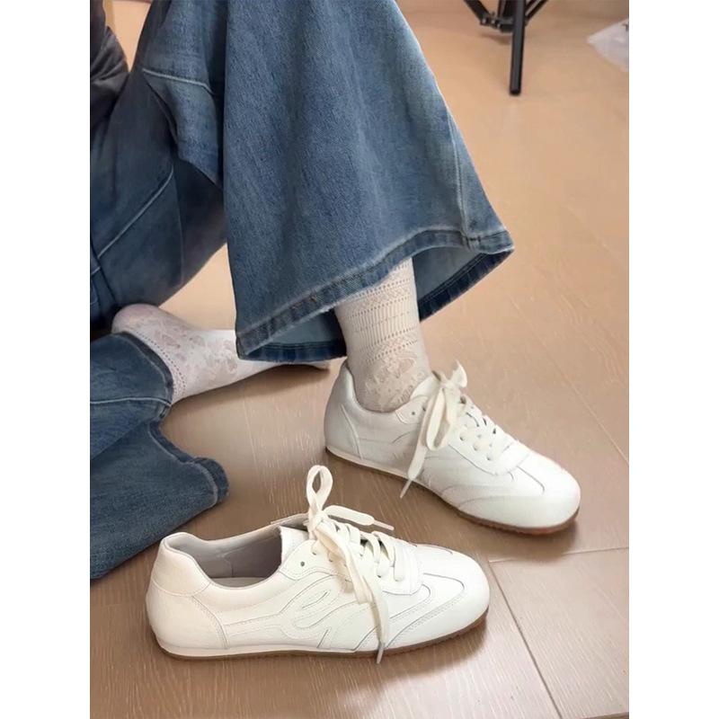 Retro Casual Flat-bottomed Ballet Training Shoes for Women's 2025 New Fashionable Versatile Soft-soled Lightweight Sports Forrest Gump Shoes