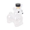 Elegant Whiskeys Serving Bottle In Dog Shape Clear Glass Animal Figurine Liquor Decanter For Kitchen Decors And Gifting