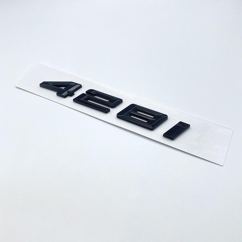 AAXK1 3D Chrome Black 418i 420i 428i 430i 435i 440i Letters Numbers Emblem Sticker Car Trunk Badge F32 F33 F33 F36 G22 G23 Accessories