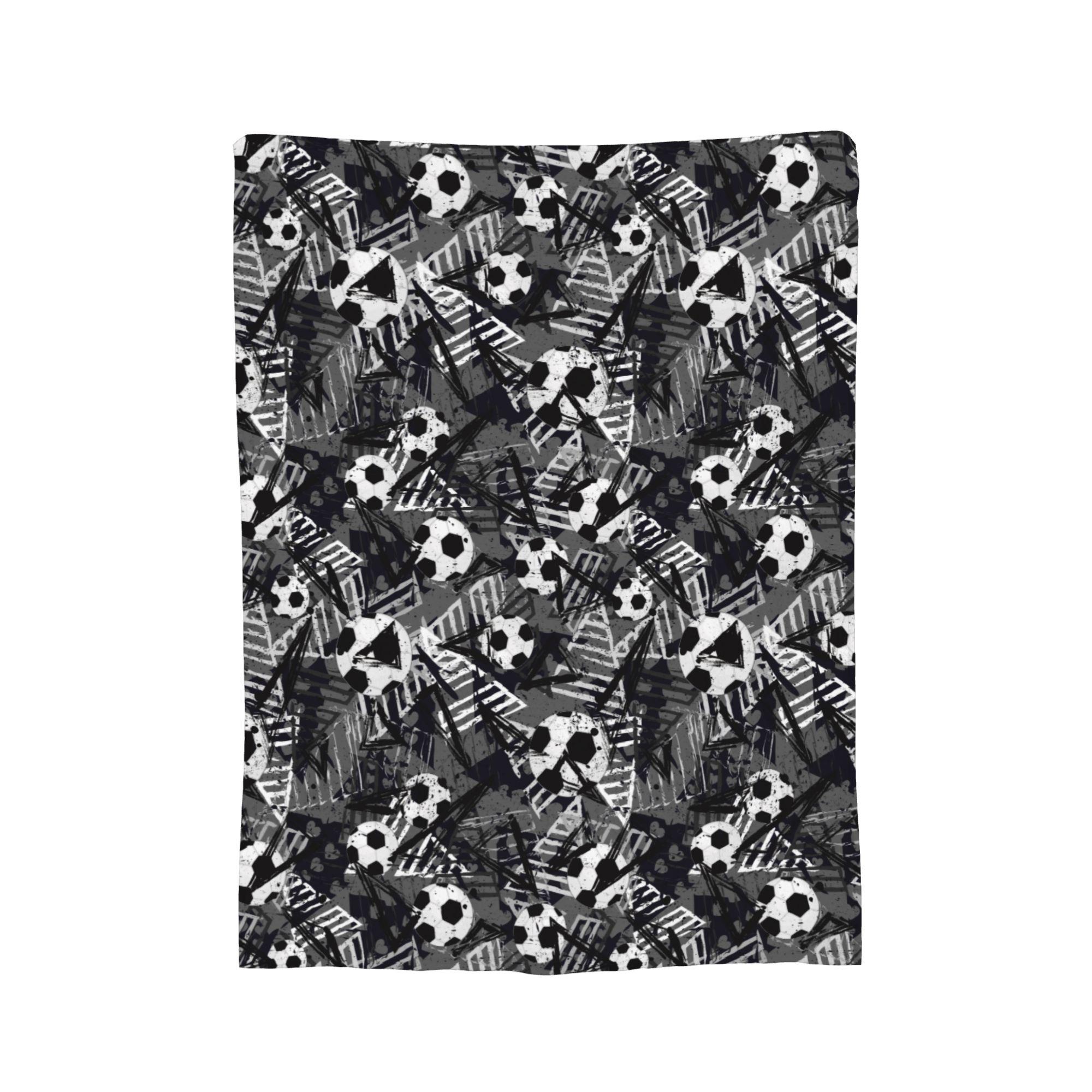 

Cartoon Soccer Ball Football Blanket Flannel Decoration Multi-function Lightweight Throw Blankets for Bedding Outdoor Bedspread 30x40in