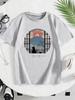 Japanese Style Flower with Cat Design T Shirts Manga Kids Childrens Tshirt Boys Girls Summer Spring Casual Top Tee