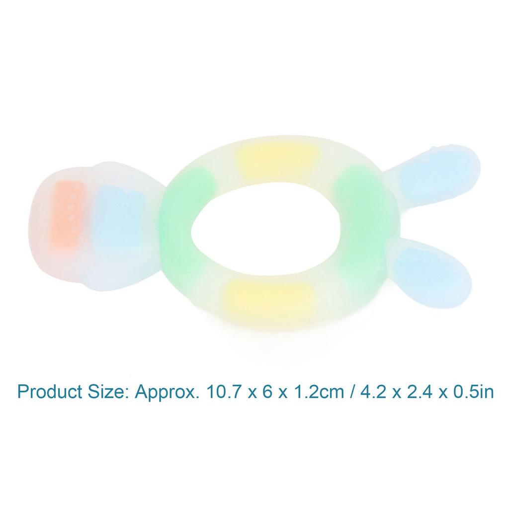Baby Teether Toy Dishwasher Refrigerator Safe Silicone Cartoon Infant Teething Chewing Toy for 0 to 6 Months