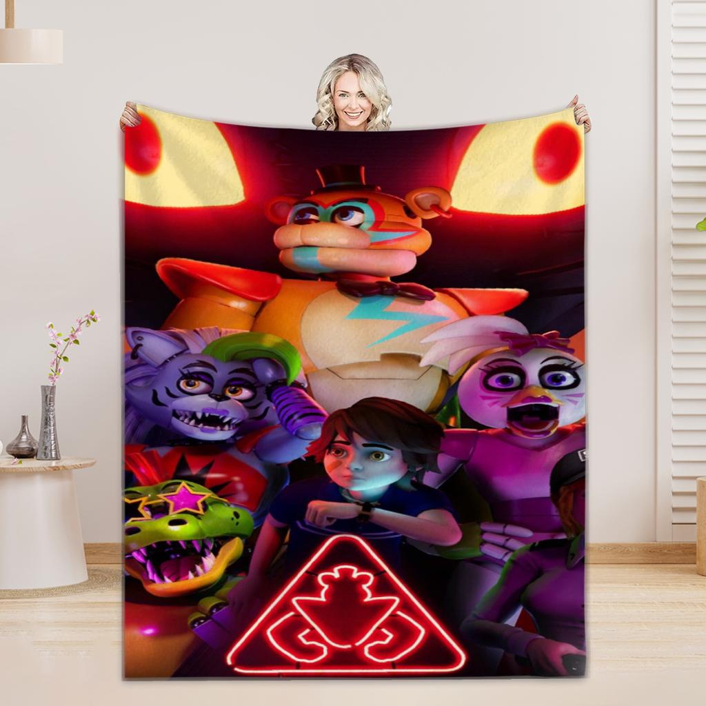 fnaf Blankets 5 N-Night. F-Freddy Print Flannel Blanket Quality Soft Warm Throw Blanket Winter Kids Couch Bed Fluffy Bedspread