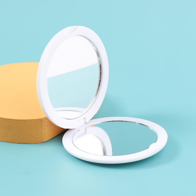 Compact Double-Sided Folding Makeup Mirror