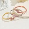 Simple Design Slightly Inlaid With Diamonds Cold Wind Bracelet Women'S Minimalist Wind Light Luxury Temperament Bracelet Source Factory