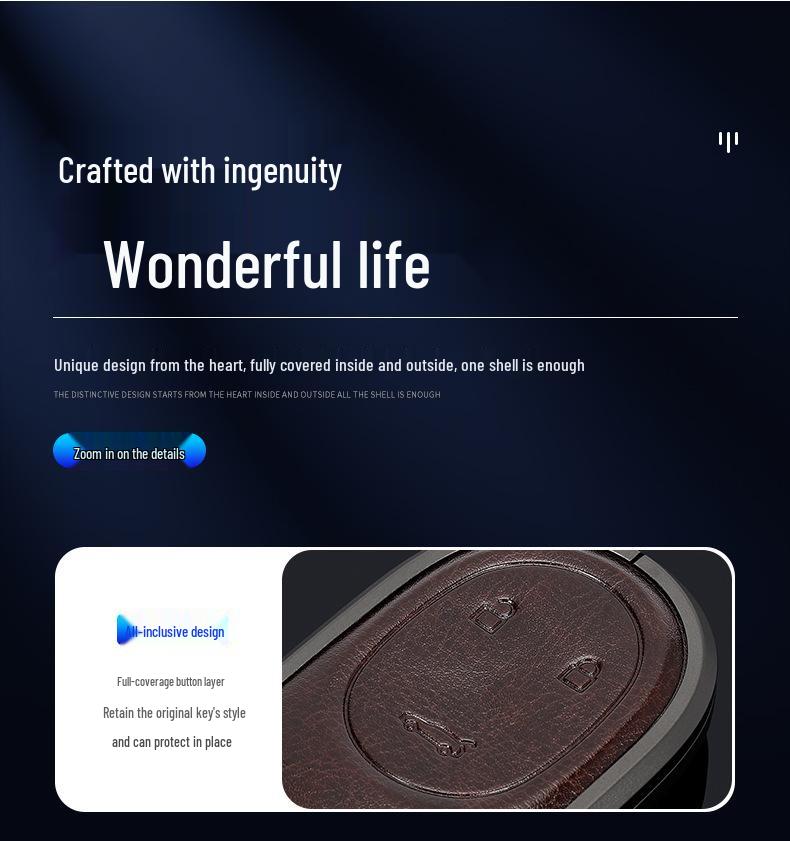 NIO ES6/ET7/ES8/ES7/EC6 Car Key Case - 2022 Model, Protective Shell with Buckle