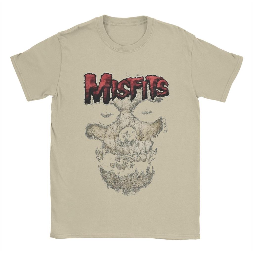 Misfits T-Shirts for Men Humor 100% Cotton Tee Shirt Round Neck Short Sleeve T Shirts Gift Clothes