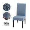 Ensfarget Stoltrekk Stretch Spandex Slipcover Protector For Kjøkken Stol Sete Hotell Bankett Bryllup Spisestue 1 /2 /4 /6 Stk