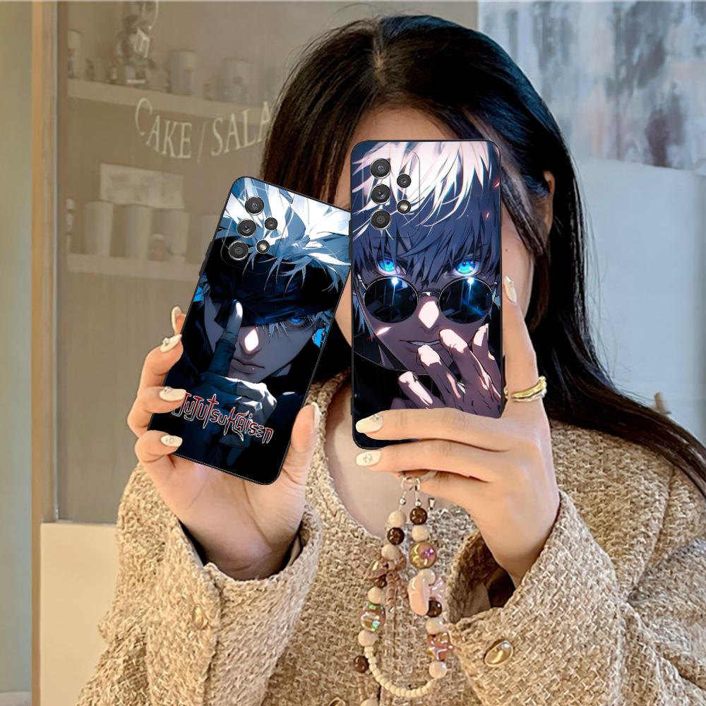 Funda de Teléfono Jujutsu Kaisen Satoru Gojo para Samsung Galaxy A56 55 54 53 52 51 36 35 34 23 16 15 5G Funda Colorida Funda de Lujo