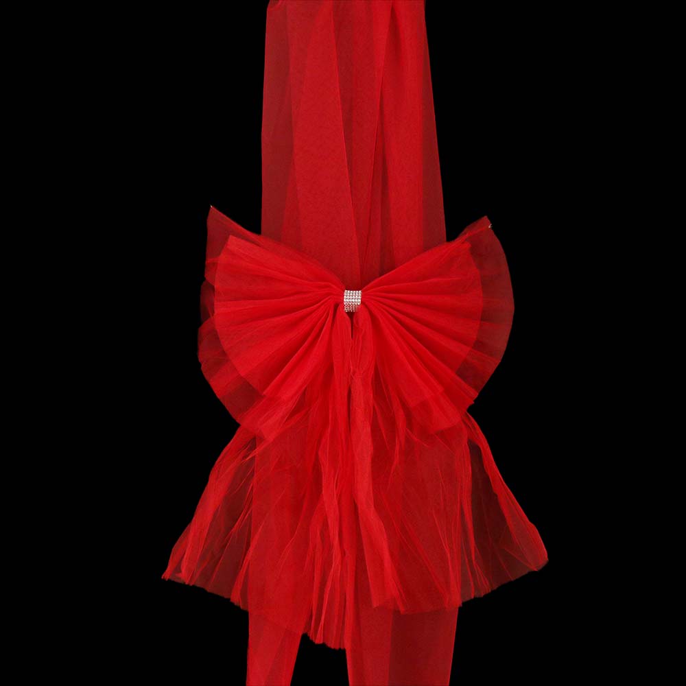 Red Christmas Front Door Bow Large Size Christmas Home Decoration Cabinet Bow Fireplace