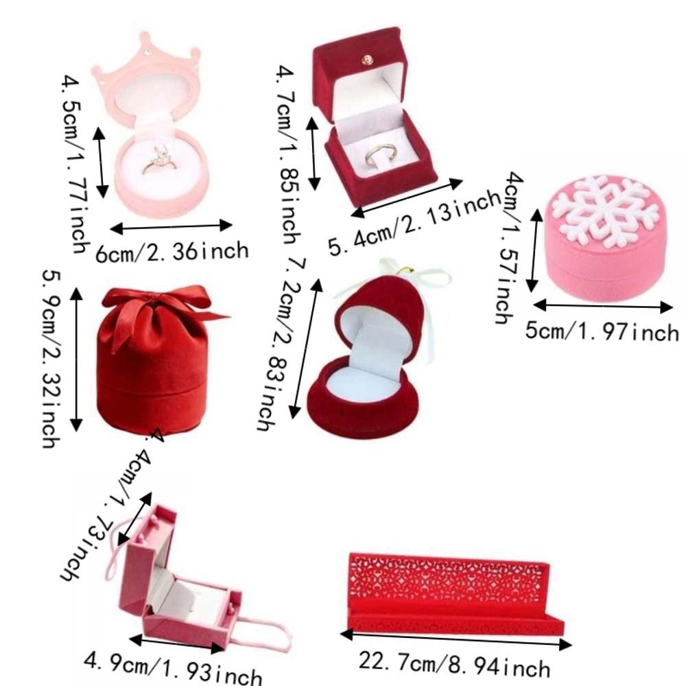 Storage Christmas Jewelry Box Anti-collision Flannel Jewelry Organizer Propose