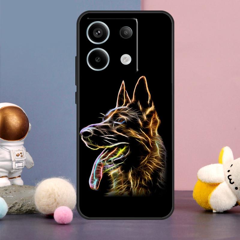 German Shepherd Dog Case For Xiaomi Redmi Note 14 9 10 11 12 13 15 Pro Plus Redmi 15 15C 10C 12C 13C 14C Cover
