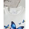 European sizes Crewneck Sweatshirt for Girls with Wing Pattern, Soft Comfy Sports & Casual Wear for Children & Teens