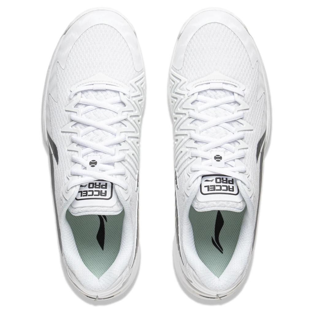 Li Ning Accel Pro Comfortable Versatile Non-Slip Durable Low-Top Tennis Shoes Unisex Sneakers White Black ATAV007-1