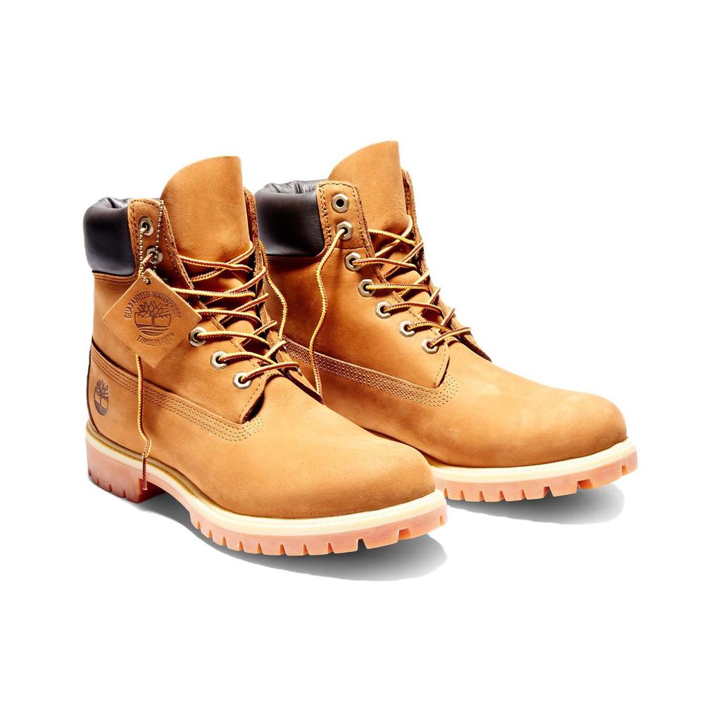Timberland Leather Durable Comfortable Mid-Calf Outdoor Boots Men boots Brown-Yellow 72066026