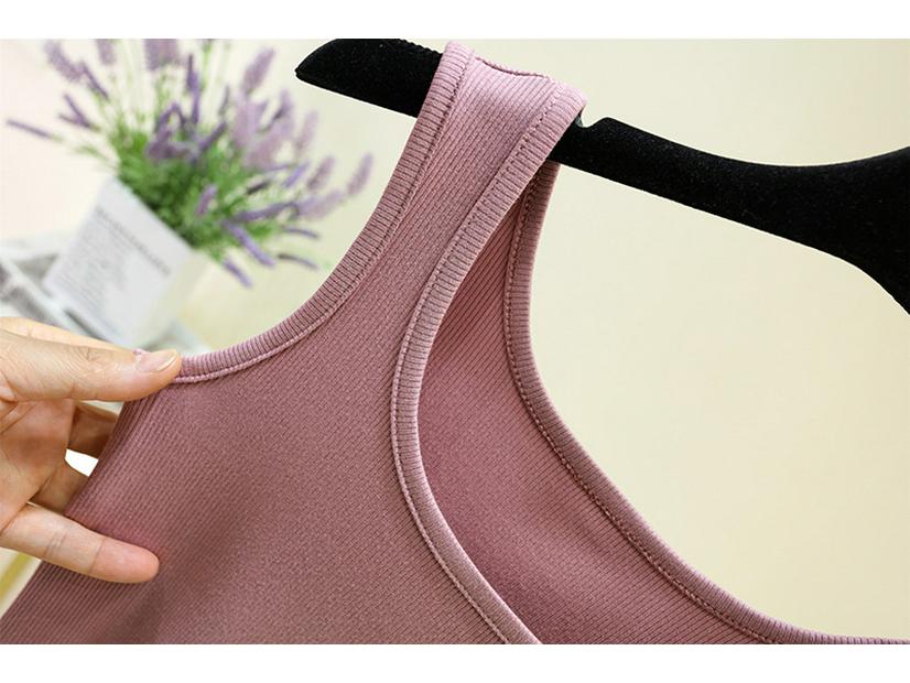 Women's Modal Ribbed Square Neck Sleeveless Slim-Fit Camisole - Versatile Base Layer Shirt for Summer.