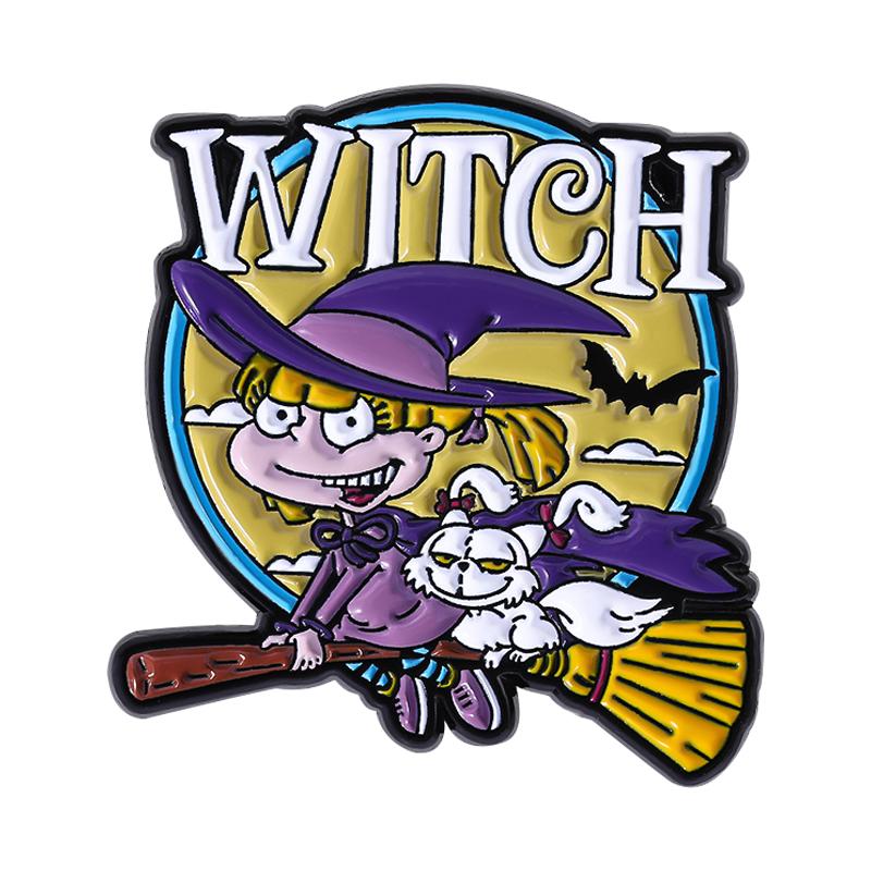 Magical Girl Enamel Pins Custom TRUST ME I Don't Care Brooches Lapel Badges Clothes Funny Jewelry Gift for Kids Friends