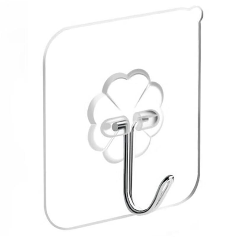 Jujie Seamless Transparent Adhesive Wall Hooks