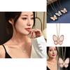 Chic Butterfly Lock Chain Necklace In 18k Gold For Women Stunning Fashion Accessory