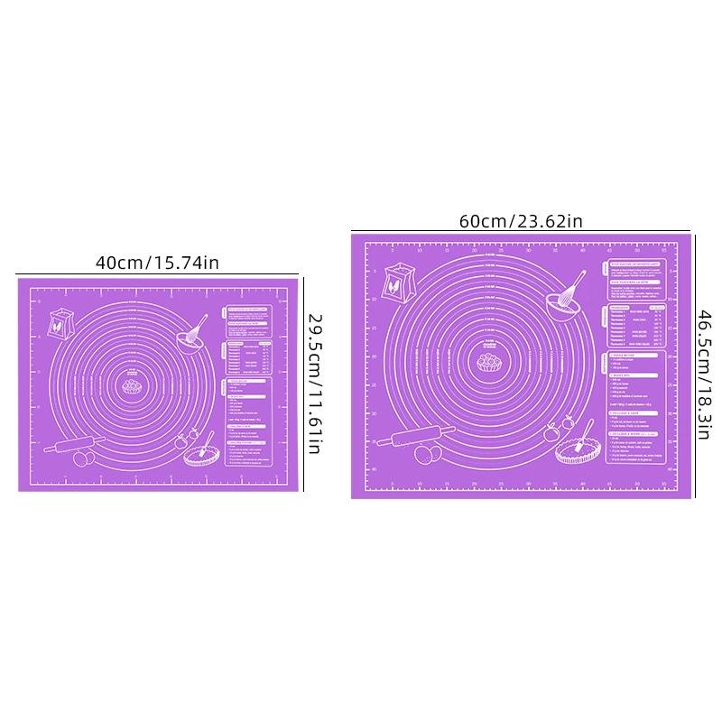 

45x60см/40x29,5см Очень большой коврик для выпечки Силиконовый коврик Коврик для выпечки Коврик для раскатывания теста Тесто для пиццы Неприлипающий держатель Кухонные инструменты 40*29.5cm