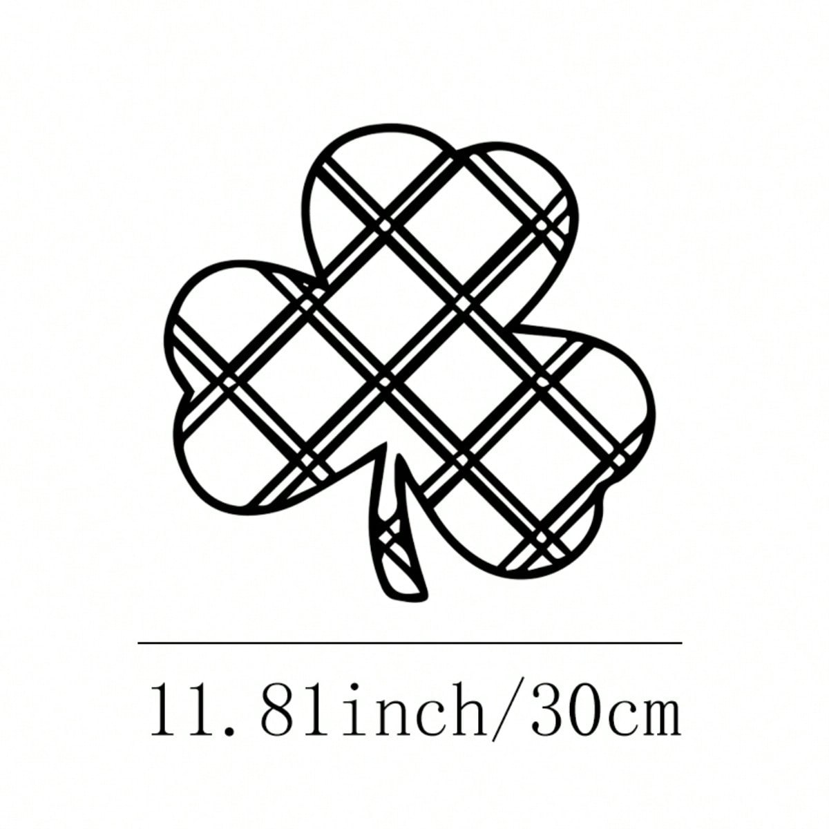 

Metal Clover Wall Art Sculpture St Patricks Day Gift Indoor Outdoor Decor різнокольоровий