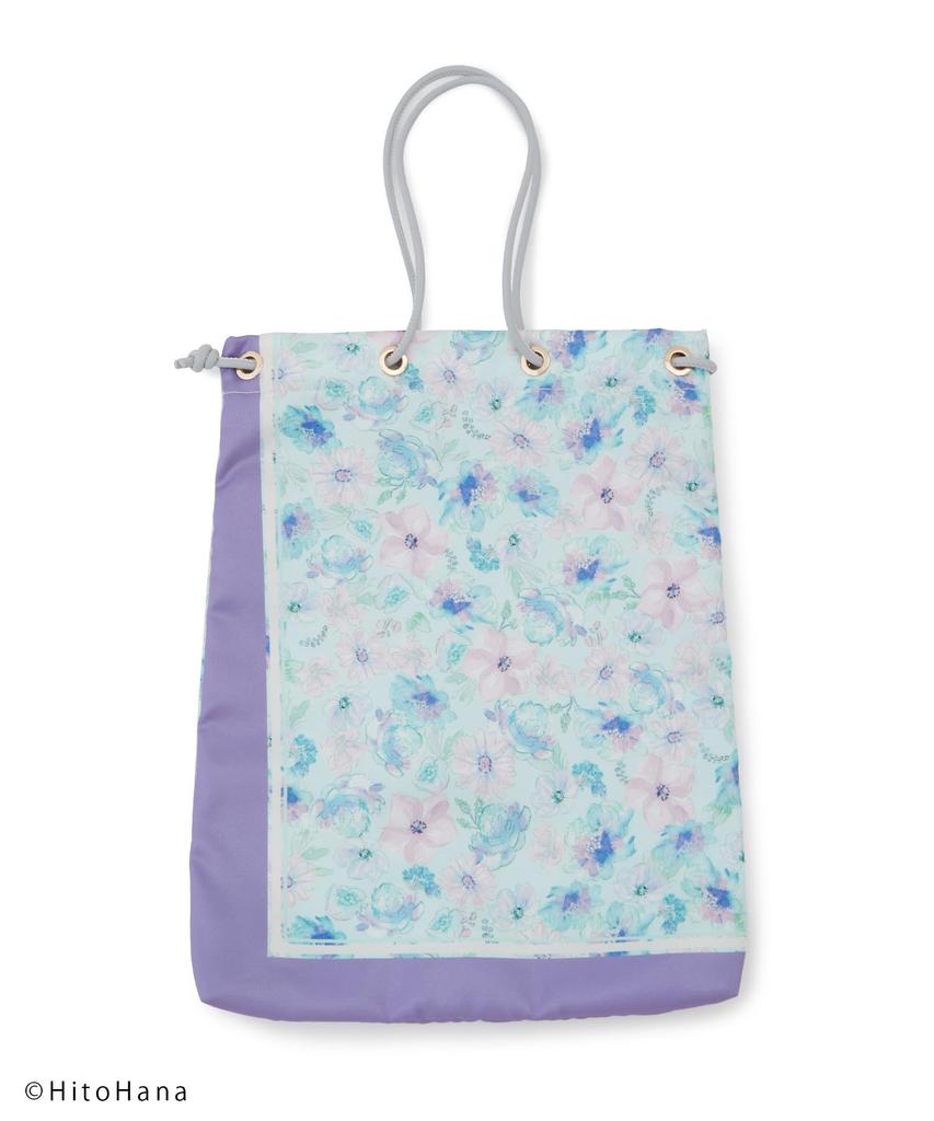 ROPE' PICNIC Passage HitoHana x ROPE' PICNIC Scarf Print Tote & Shoulder Bag, Women's, GIX32020, Light Green (33)