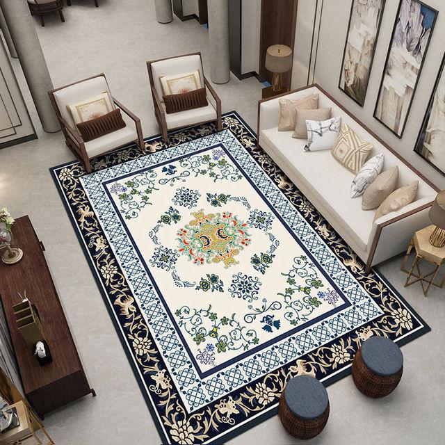Koberec v čínském stylu Vintage koberec do předsíně Obývací pokoj Ložnice Kuchyň Národní pokoj Domácí dekor Koberec Rohožka
